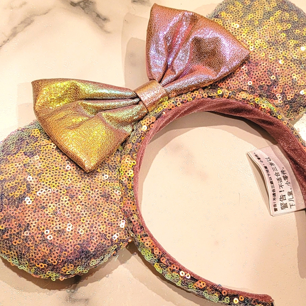 LIKE NEW - Disney Parks 50th Anniversary Earidescent Minnie Ears Headband - Picture 3 of 6